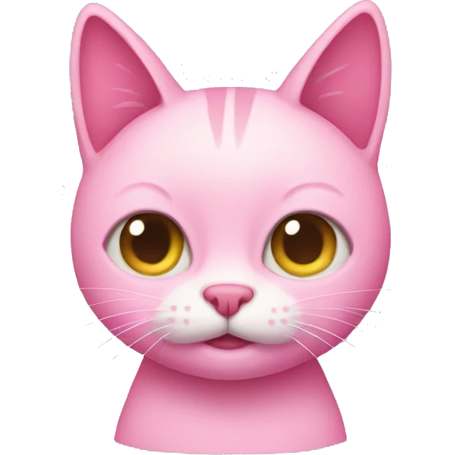 Pink cat emoji
