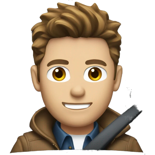 Dean Winchester in car emoji
