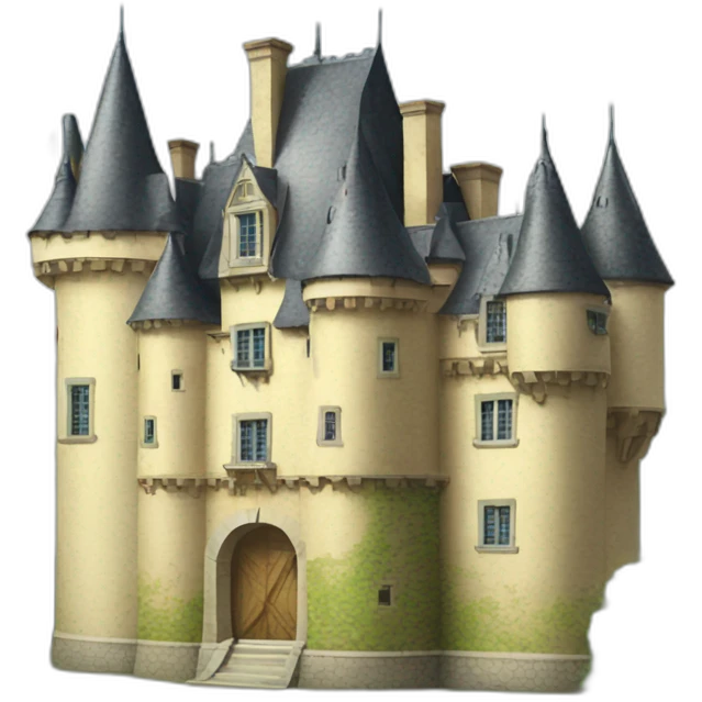 Château sur chien emoji