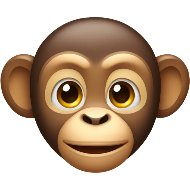 a cute monkey with bows emoji