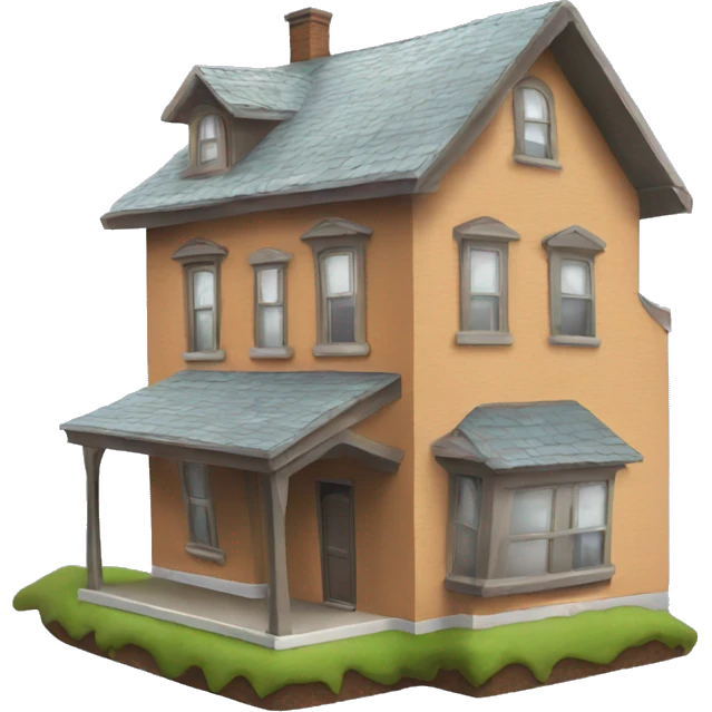 house up side down  emoji