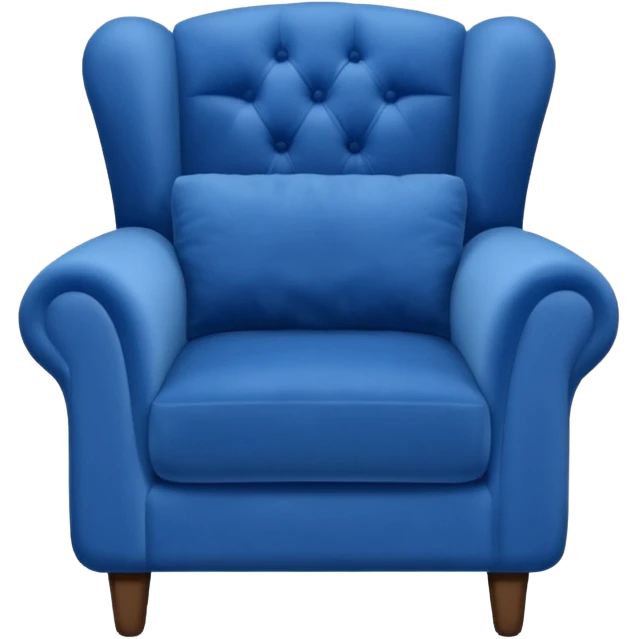 Blue armchair emoji