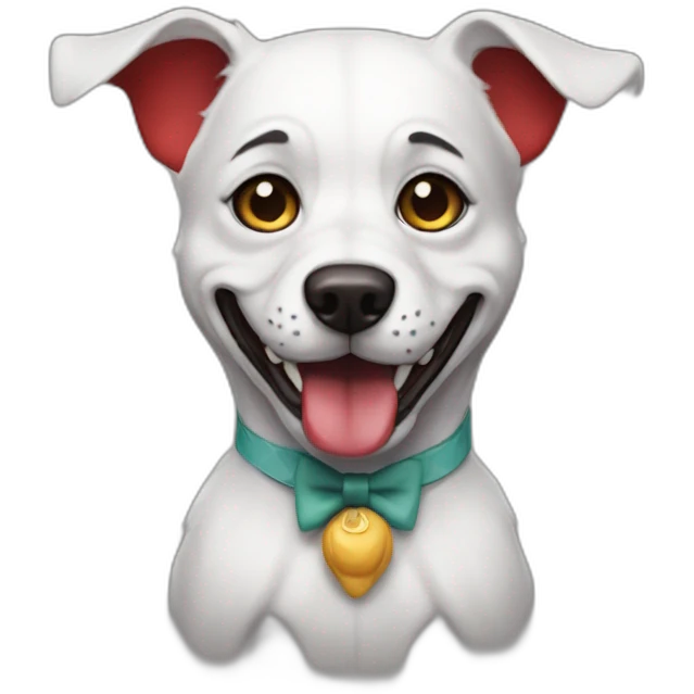 Perrito payaso emoji
