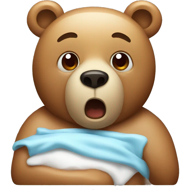 Bear with fever  emoji