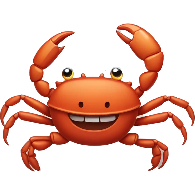 Crab drinking wine emoji