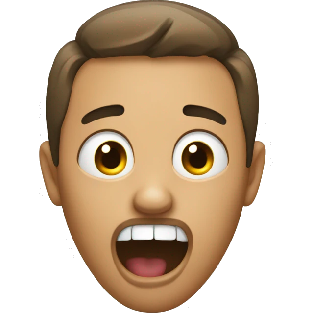 Shocked with mouth open emoji