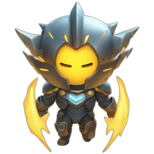 Solar-thunder emoji