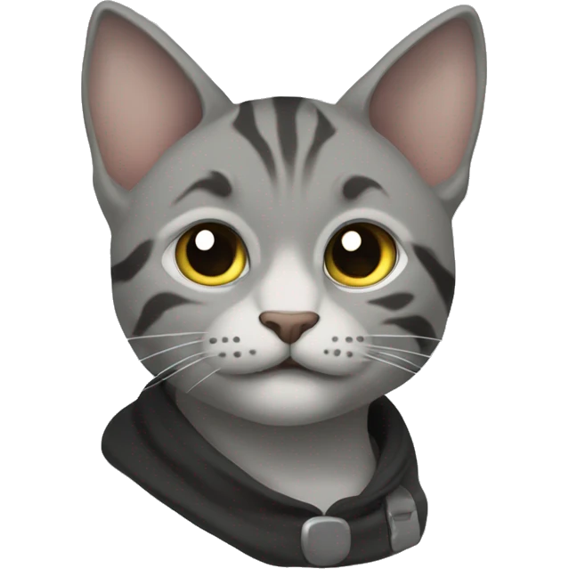 Кошка мейн-кун серая emoji