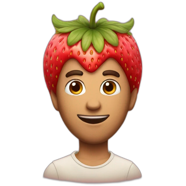 Strawberry king emoji