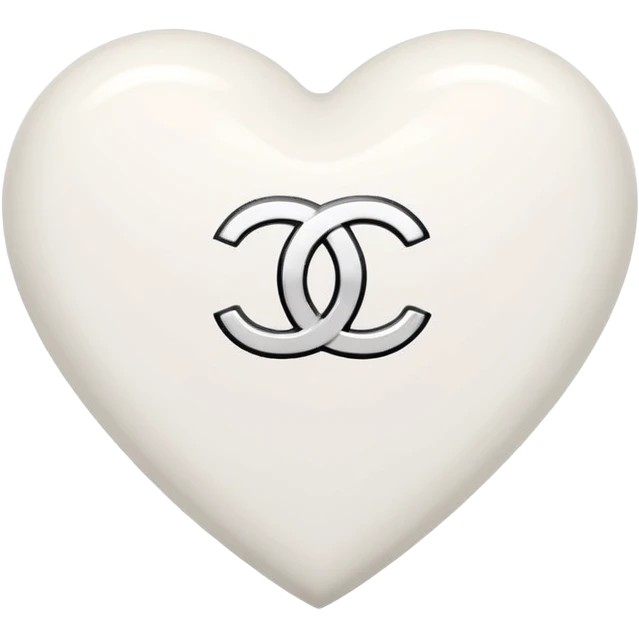 Chanel sport logo white heart emoji