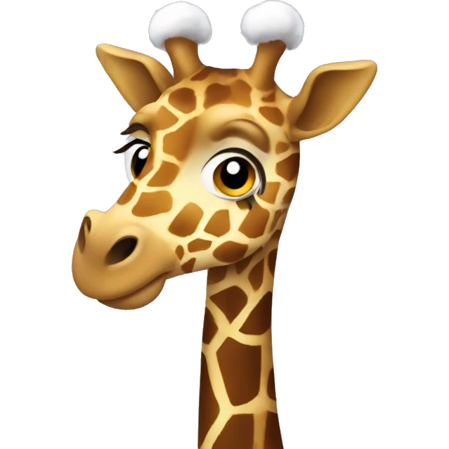 Christmas giraffe  emoji