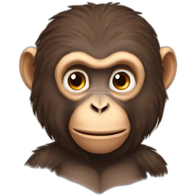 Monkey love emoji