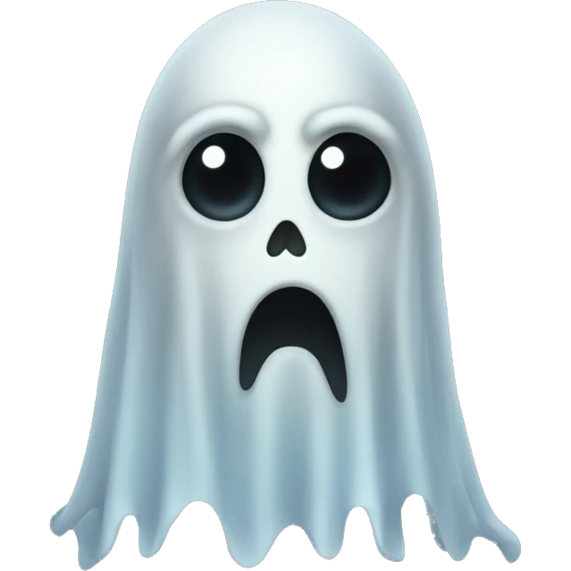 ghostly creature with black eyes emoji