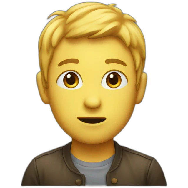 a person guessing emoji