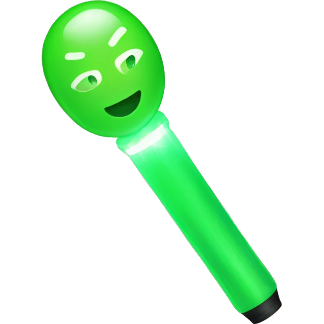 Green lightstick emoji
