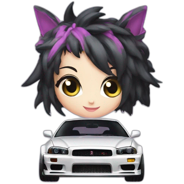 kuromi in gtr r34 emoji