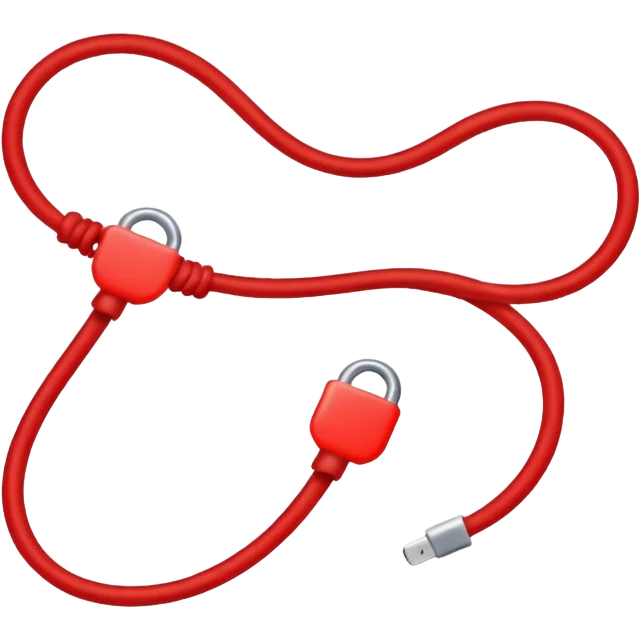 straight red string  emoji