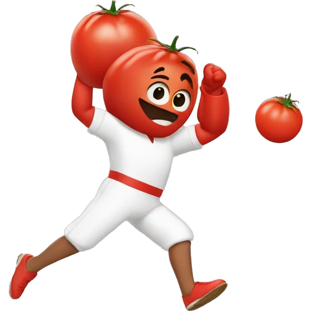 throwing tomato emoji