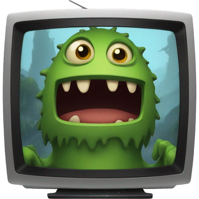 monster on TV emoji