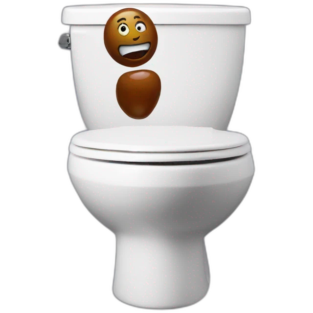 floating raisin in toilet emoji