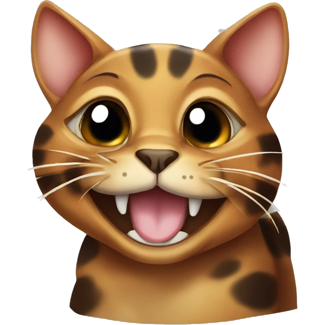 Tortoise shell cat winking emoji