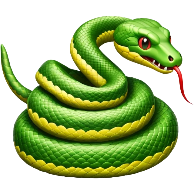 Dangerous snake emoji