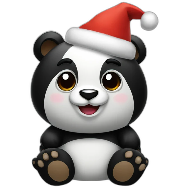 festive panda emoji