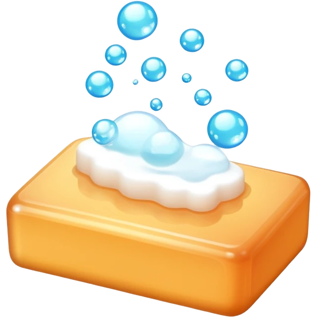 soap bar with bubbles emoji