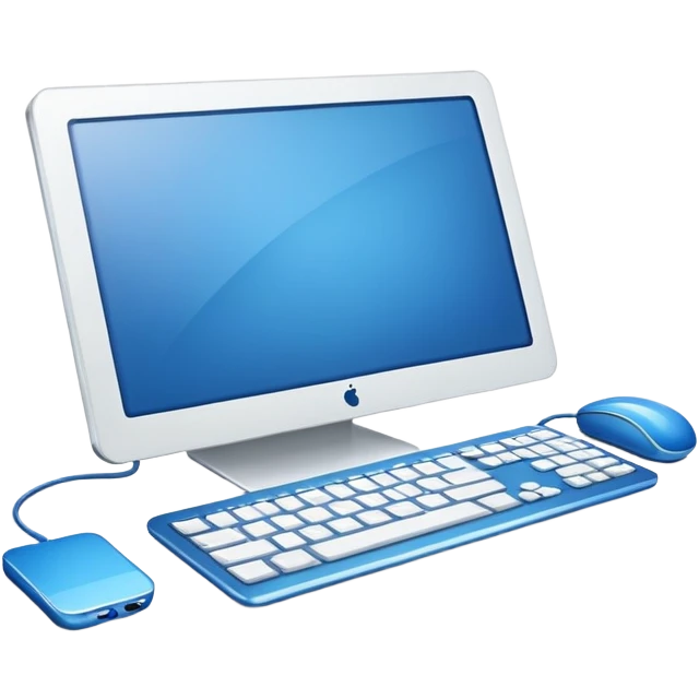 Blue computer  emoji
