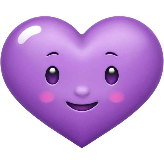chat bubble emoji with a purple heart inside of it emoji