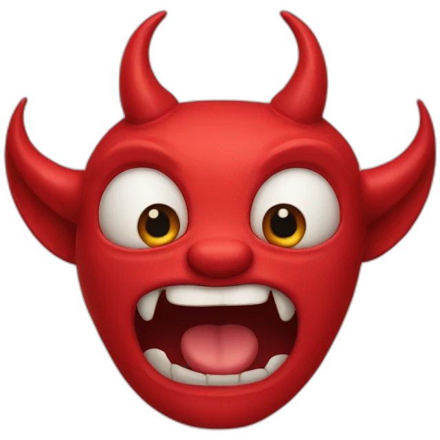 Devil with two heads  emoji