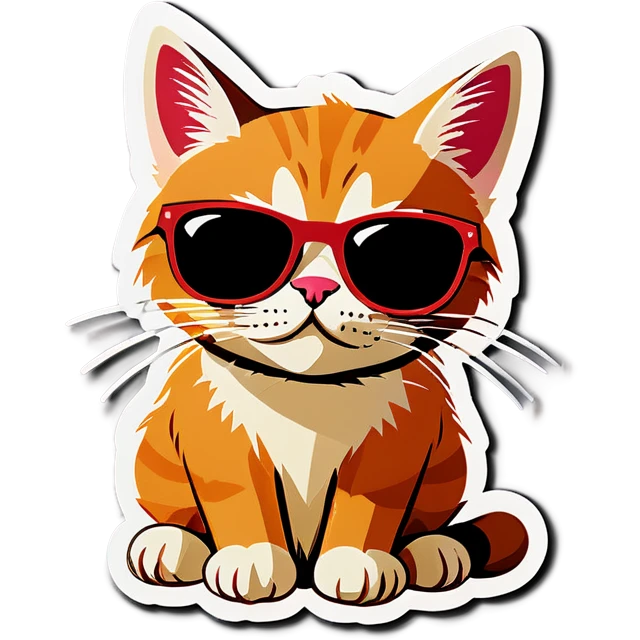 Cat with sunglasses emoji