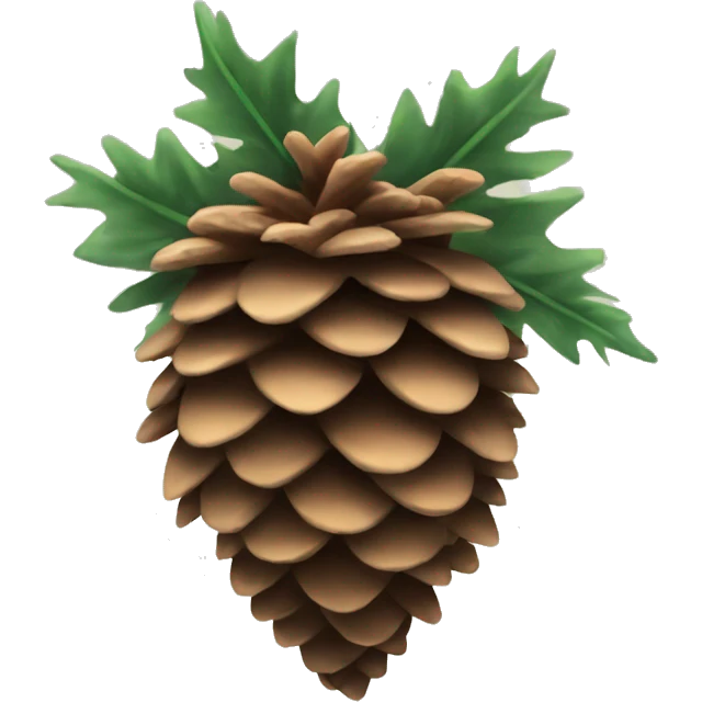 aesthetic pine cone emoji
