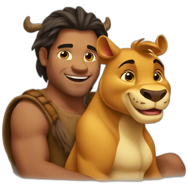 Mix simba et pumba emoji