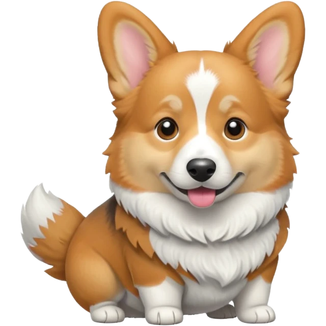 Gray corgi emoji