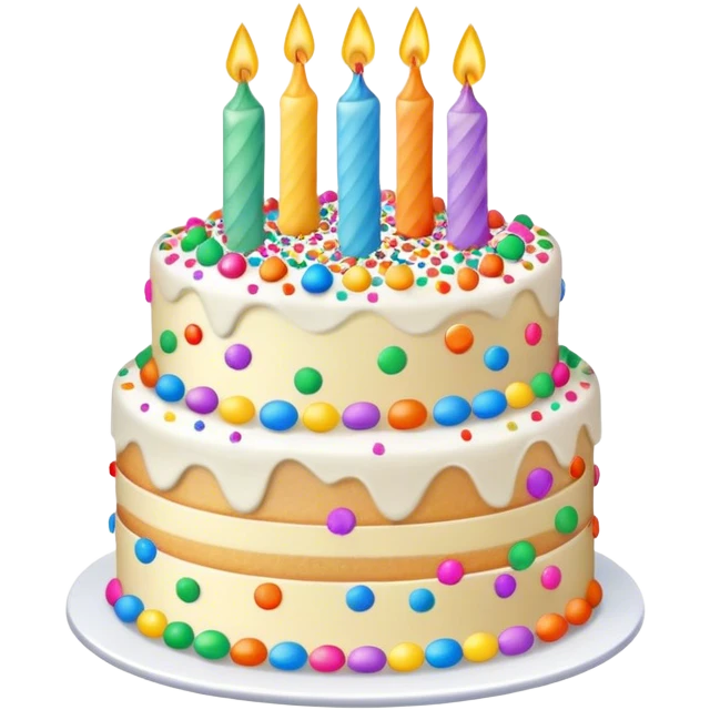 Funfetti birthday cake emoji