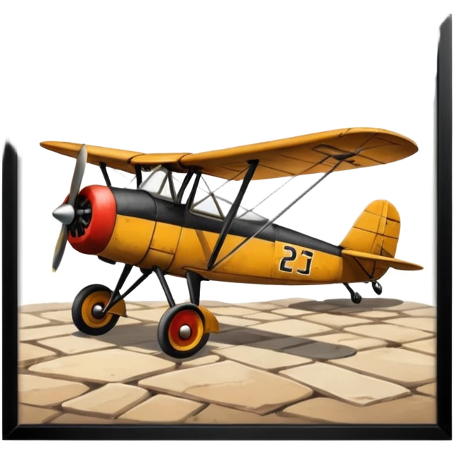 small size plane old town emoji