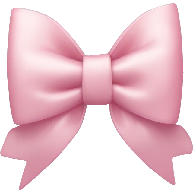 Pale Pink bow emoji