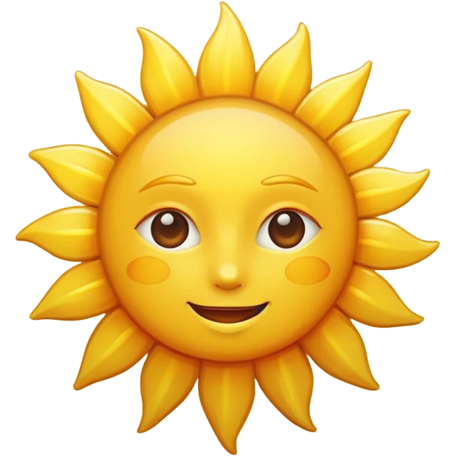 make a sun without faces emoji