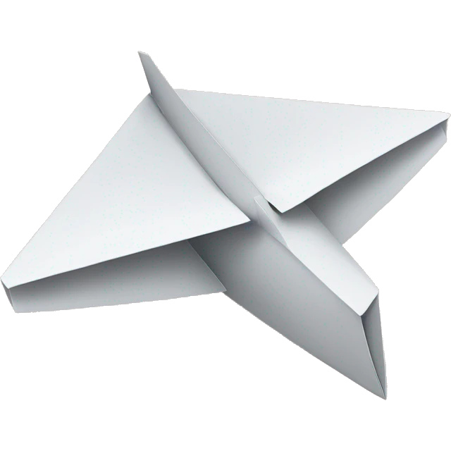 realistic paper airplane emoji