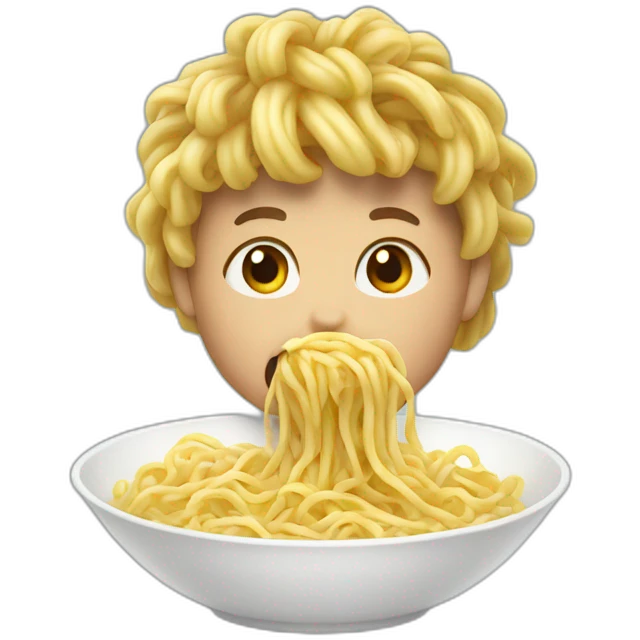 Eating noodles  emoji
