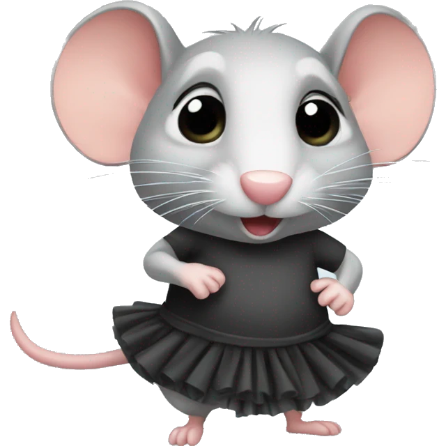 Rat en tutu emoji