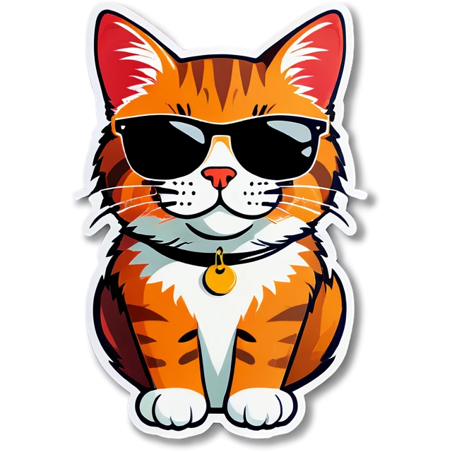 Cat with sunglasses emoji