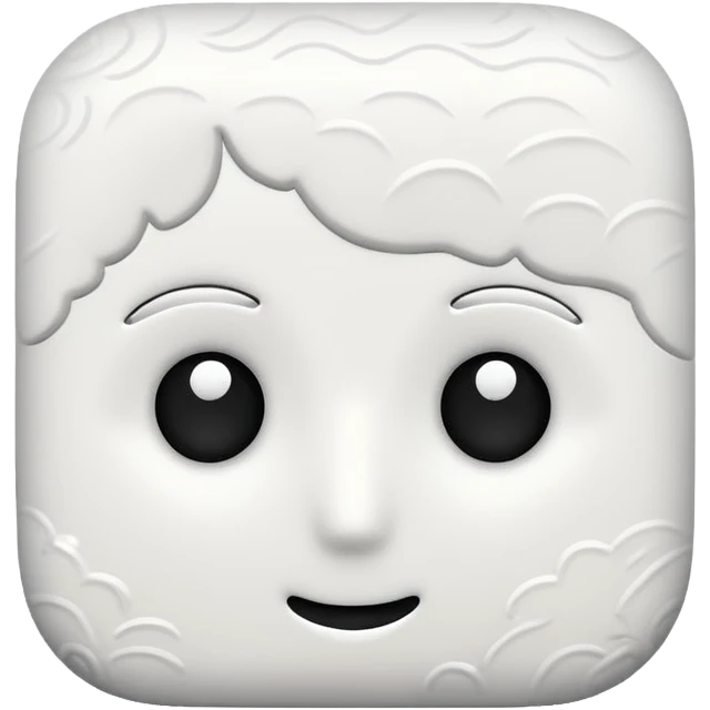 White doodle emoji