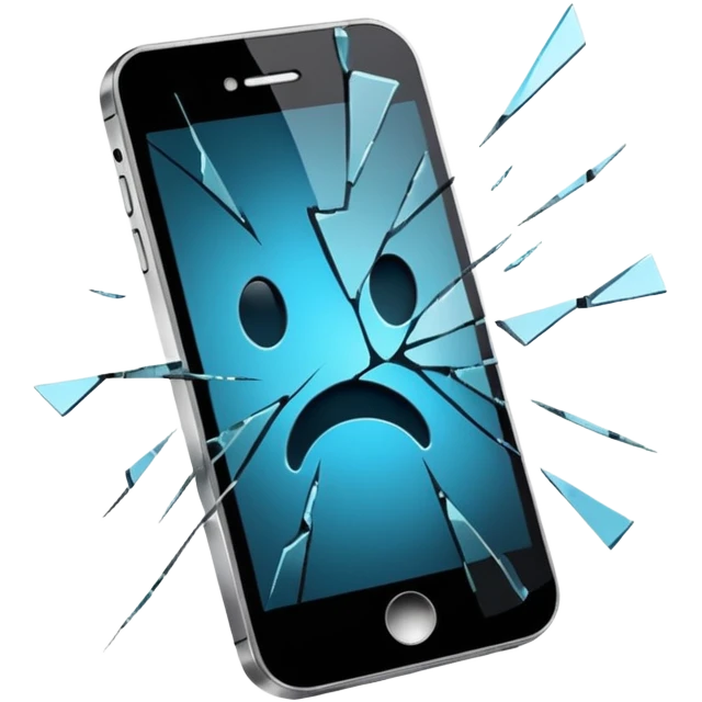 broken mobile phone emoji