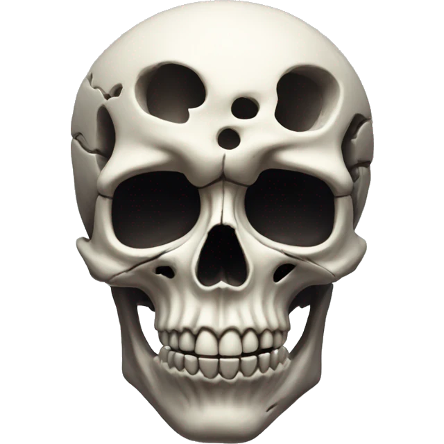 Mind blowing skull emoji