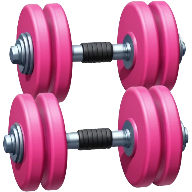 pink dumbbell emoji