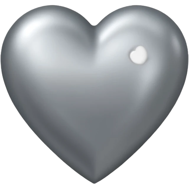 Corazon gris emoji