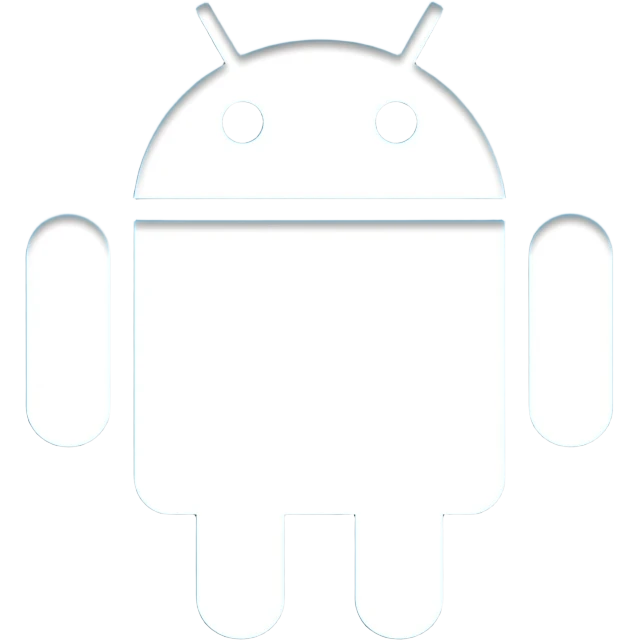 Light blue square Android emoji