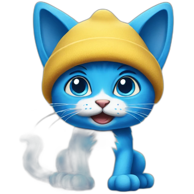 smurf cat emoji